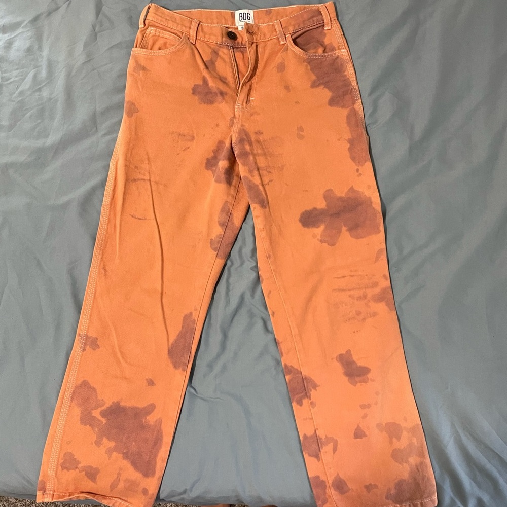Tie dye/bleach dye carpenter/skater UO pants!